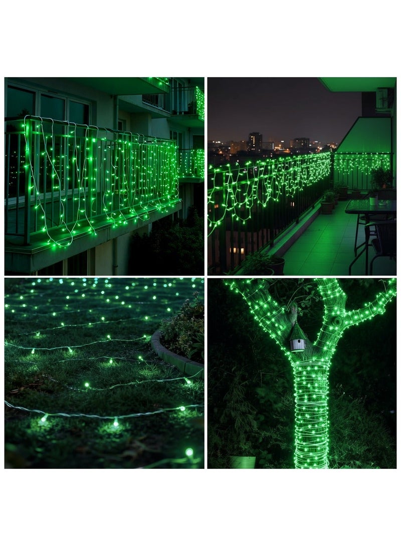 ZAYO LED String Lights Fairy Lights for Outdoor Garden, Patio, Lawn, Balcony, Wedding Decor, Party & Festival Decoration, Green-50 Meter - Image 3